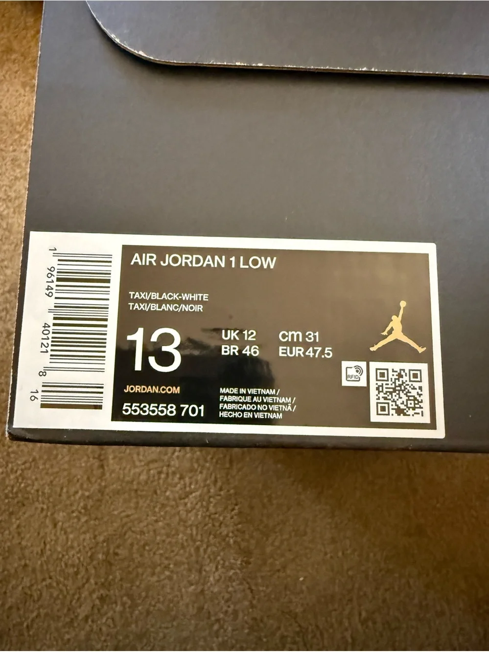 Jordan new box